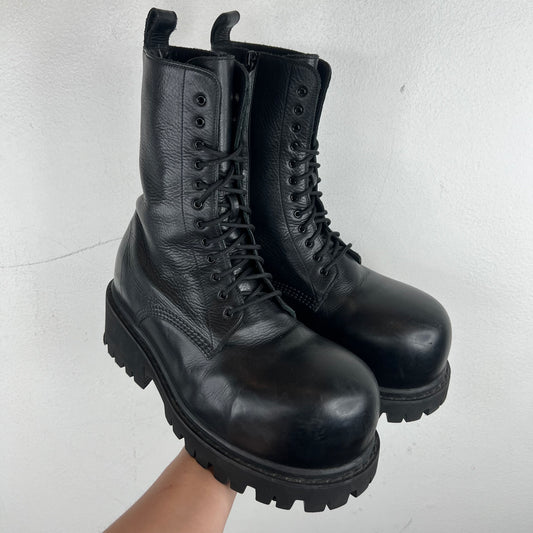 Balenciaga Leather Stomper Boots