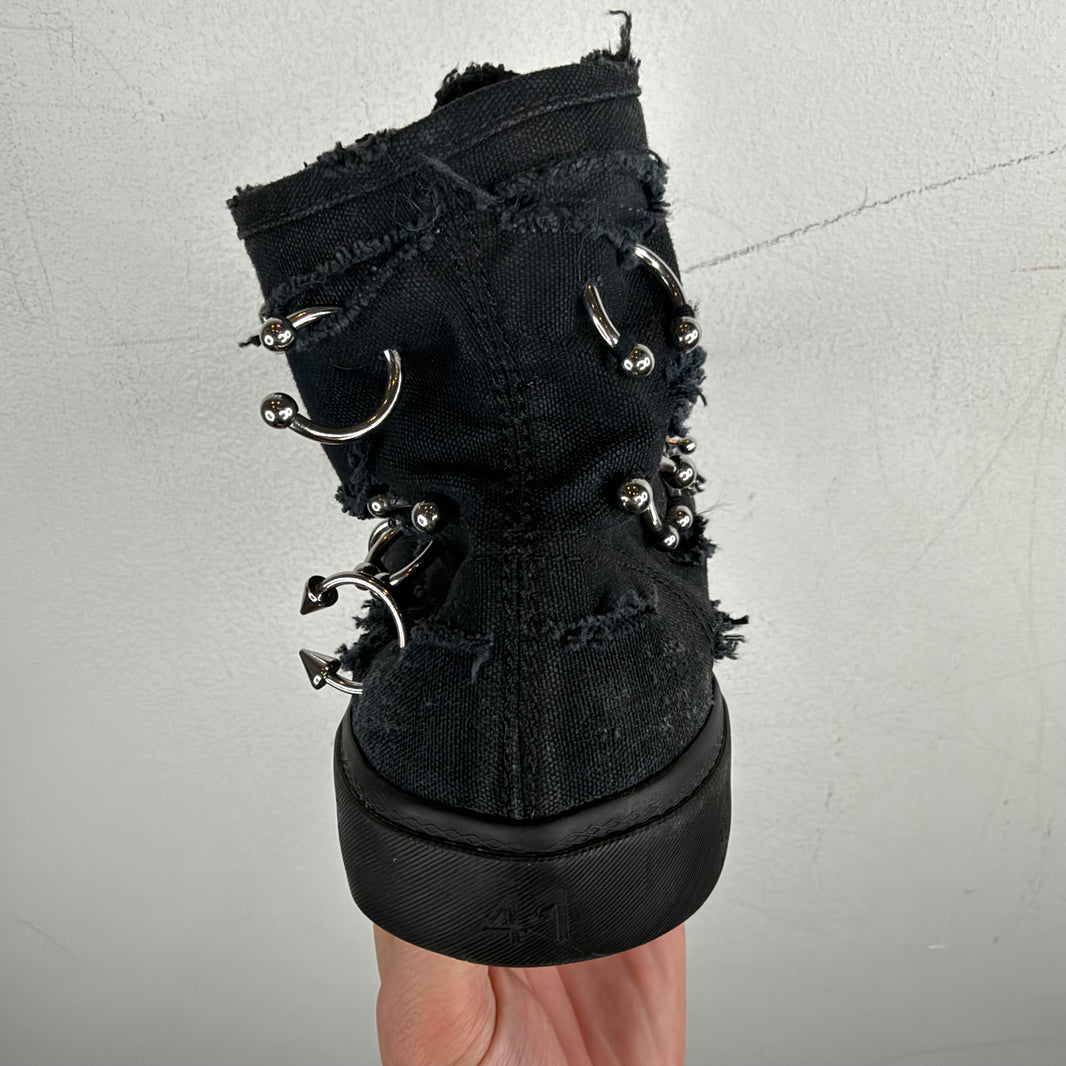 Balenciaga Pierced Paris High Top Sneakers