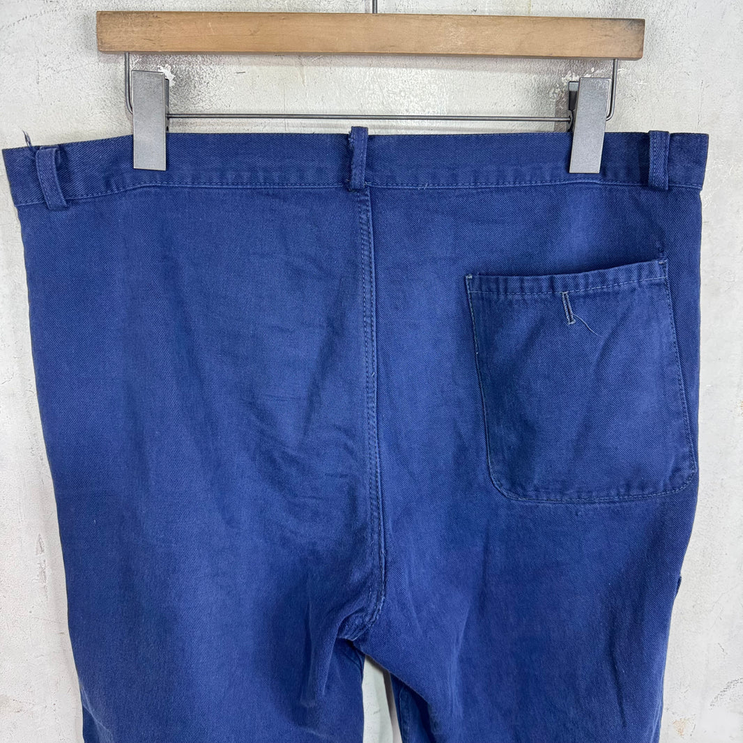 Vintage Blue French Workwear Painter Pants