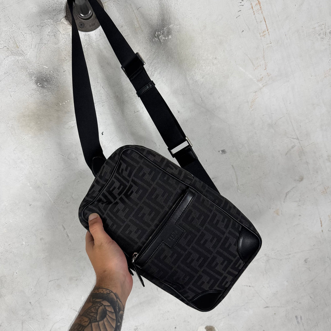 Fendi Canvas Zucca Sling Bag