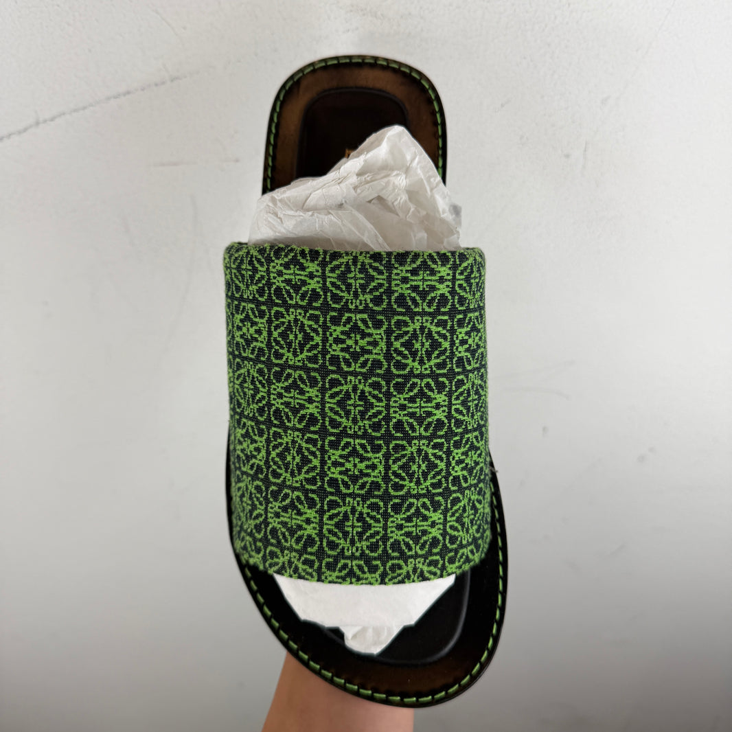 Loewe Anagram Jacquard Slides