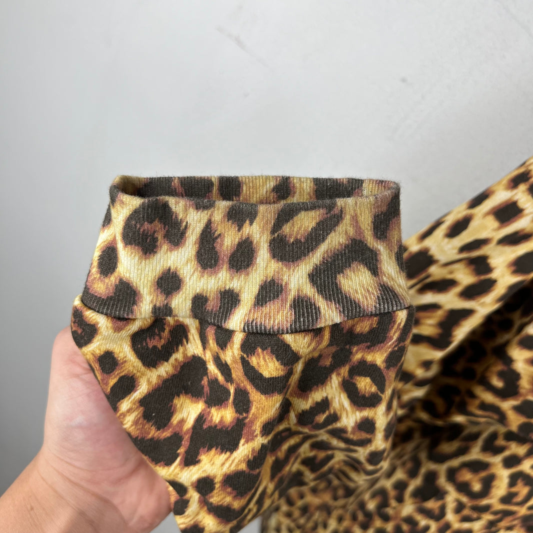 Celine Leopard Spell Out Logo Hoodie