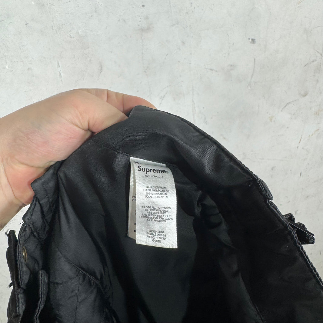 Supreme Black Zippered Flight Pants