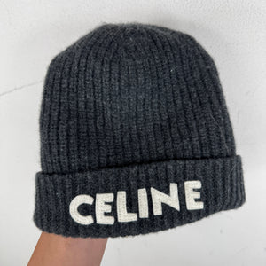 Celine Gray Patch Beanie