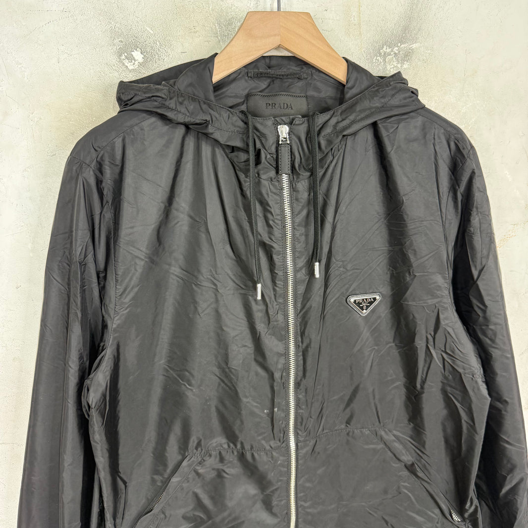 Prada Plaque Billed Windbreaker