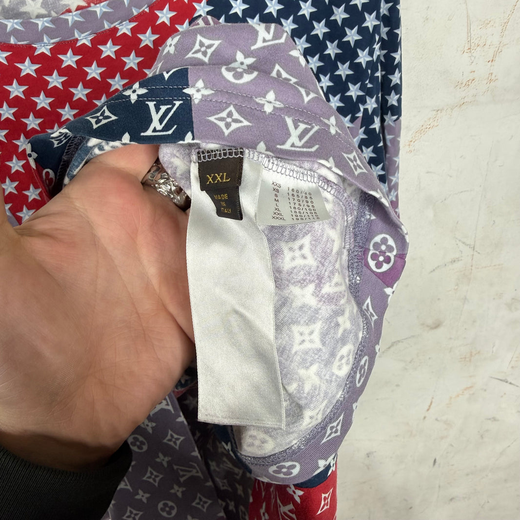 Louis Vuitton Purple Red Blue Star Monogram T-Shirt