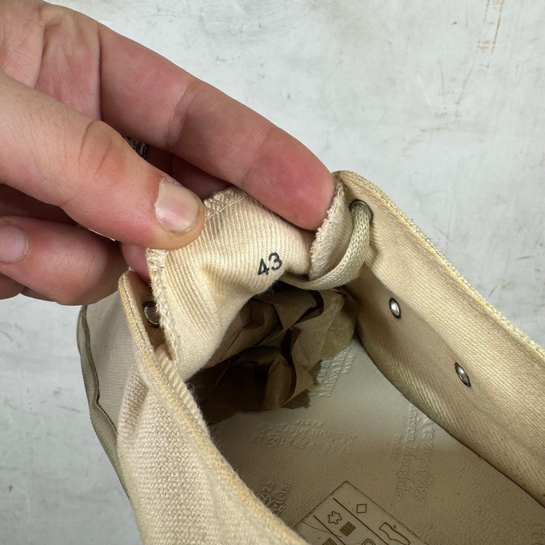 Margiela Beige Tabi Sneakers