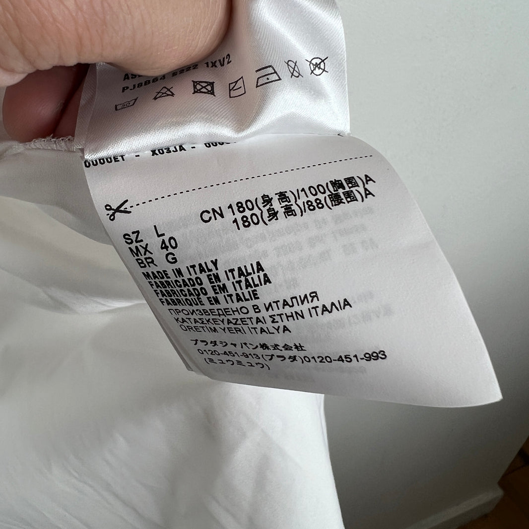 Prada White Invite Pajama Set
