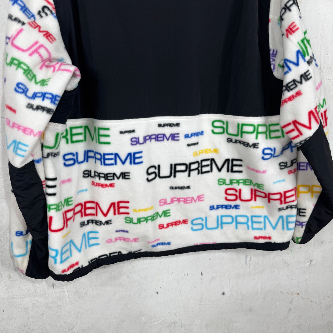 Supreme x TNF Multitcolor Script Denali Fleece