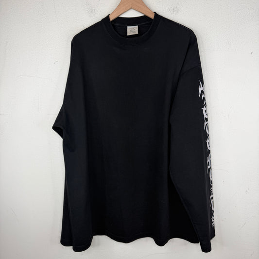 VETEMENTS Black Gothic Logo Longsleeve T-Shirt