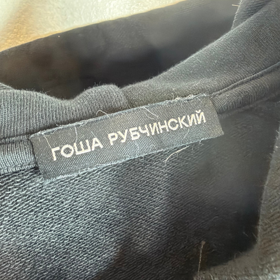 Gosha Rubchinskiy Black Quarter Zip Hoodie