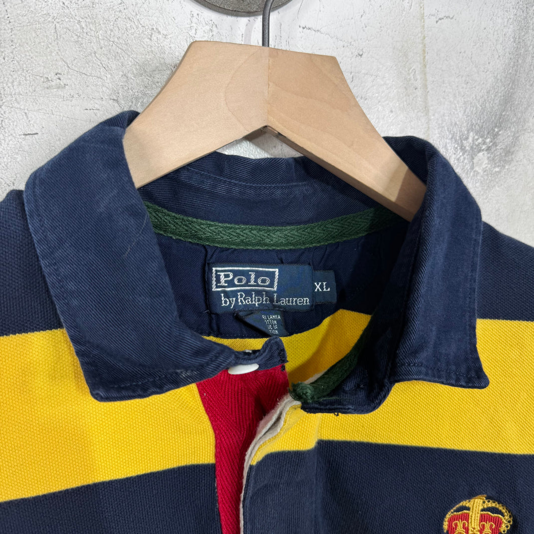 Ralph Lauren Navy/Yellow Crest Polo