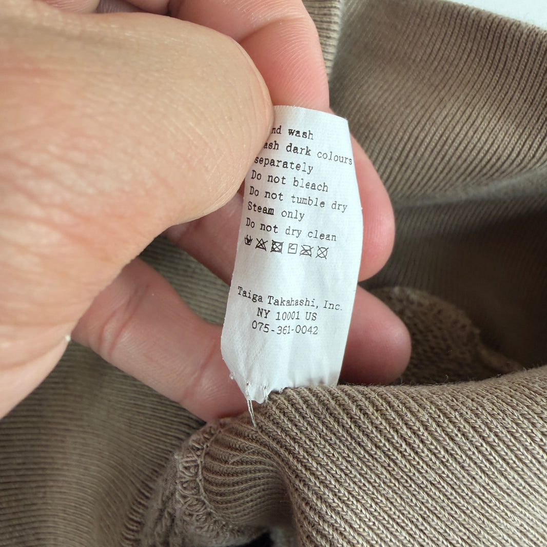 Taiga Takeuchi Brown Distressed Hoodie