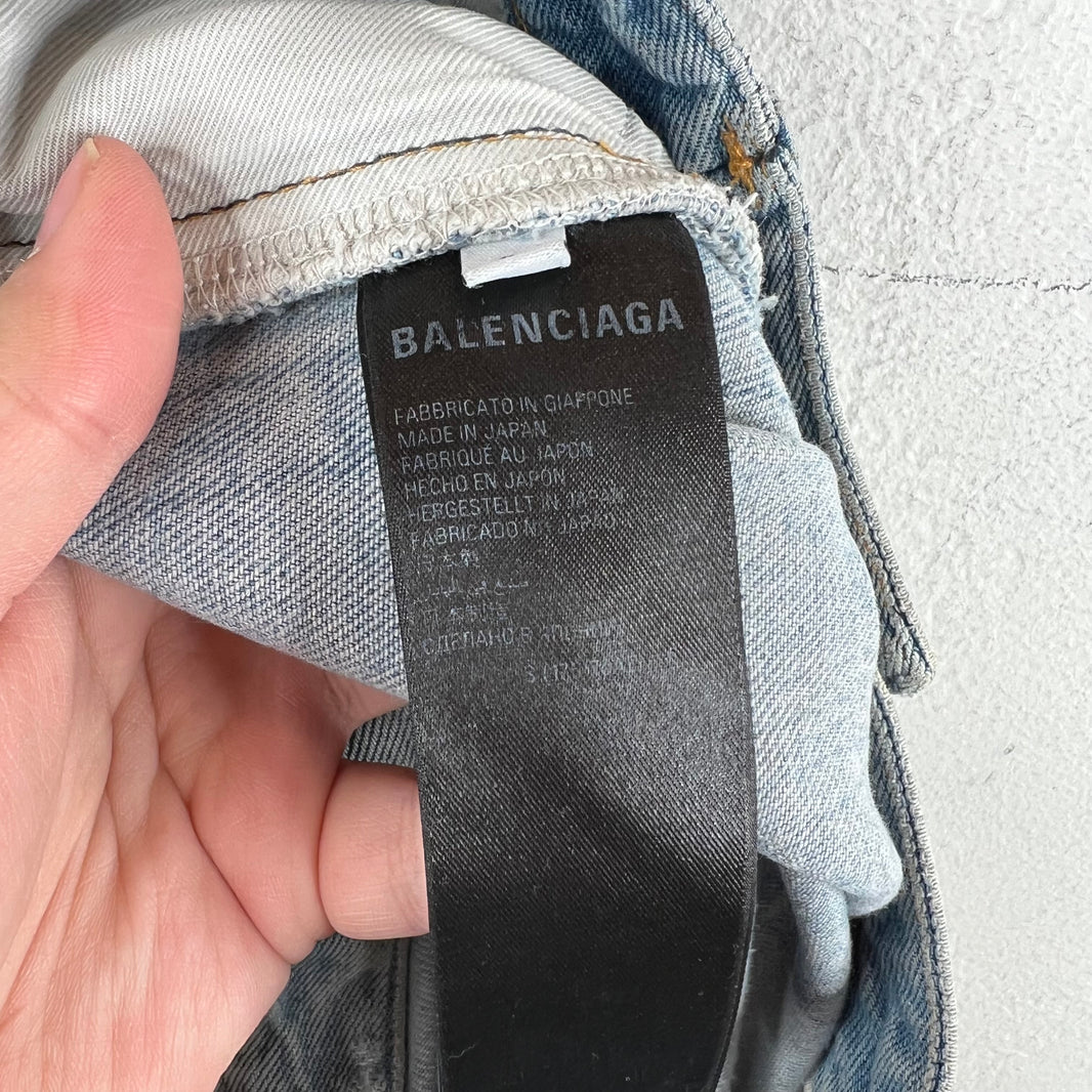 Balenciaga Front Pocket Distressed Denim jeans