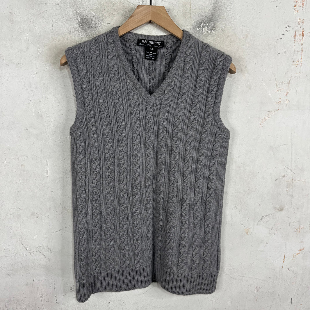 Raf Simons AW99-00 Cable Knit Sweater Vest