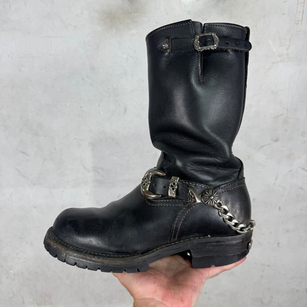 Chrome Hearts Wesco Harness Chained Engineer Boots