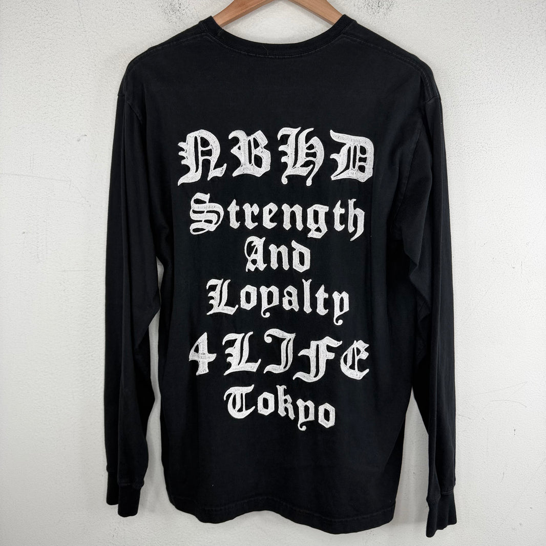Neighborhood Chain Stitch Logo LS Shirt