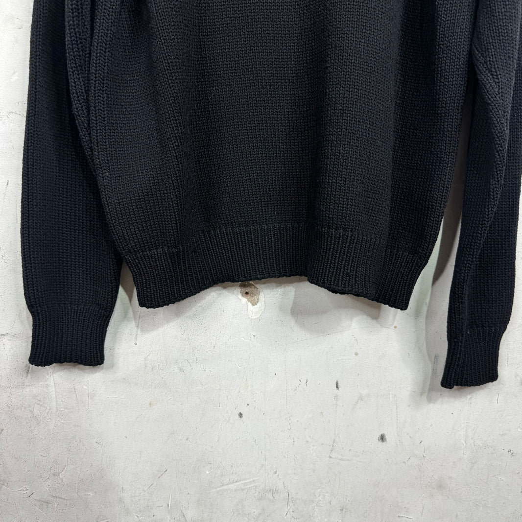 Balmain Logo Knit Sweater Black