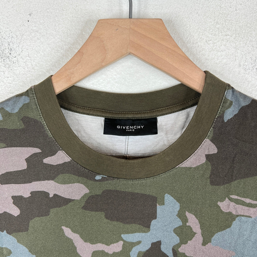 Givenchy Camo/Floral Elongated T-Shirt