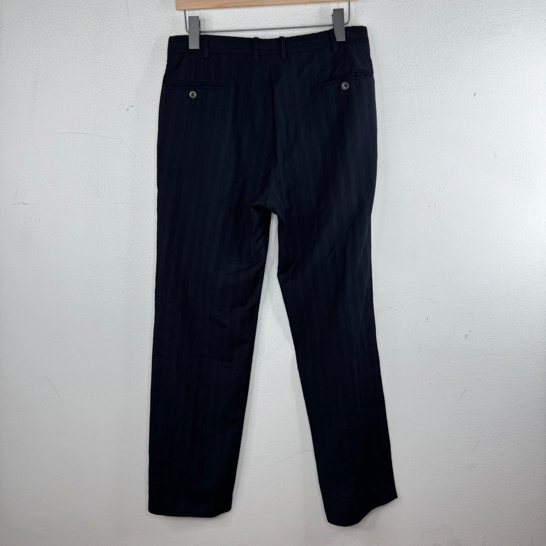 Hermes Navy Striped Trousers