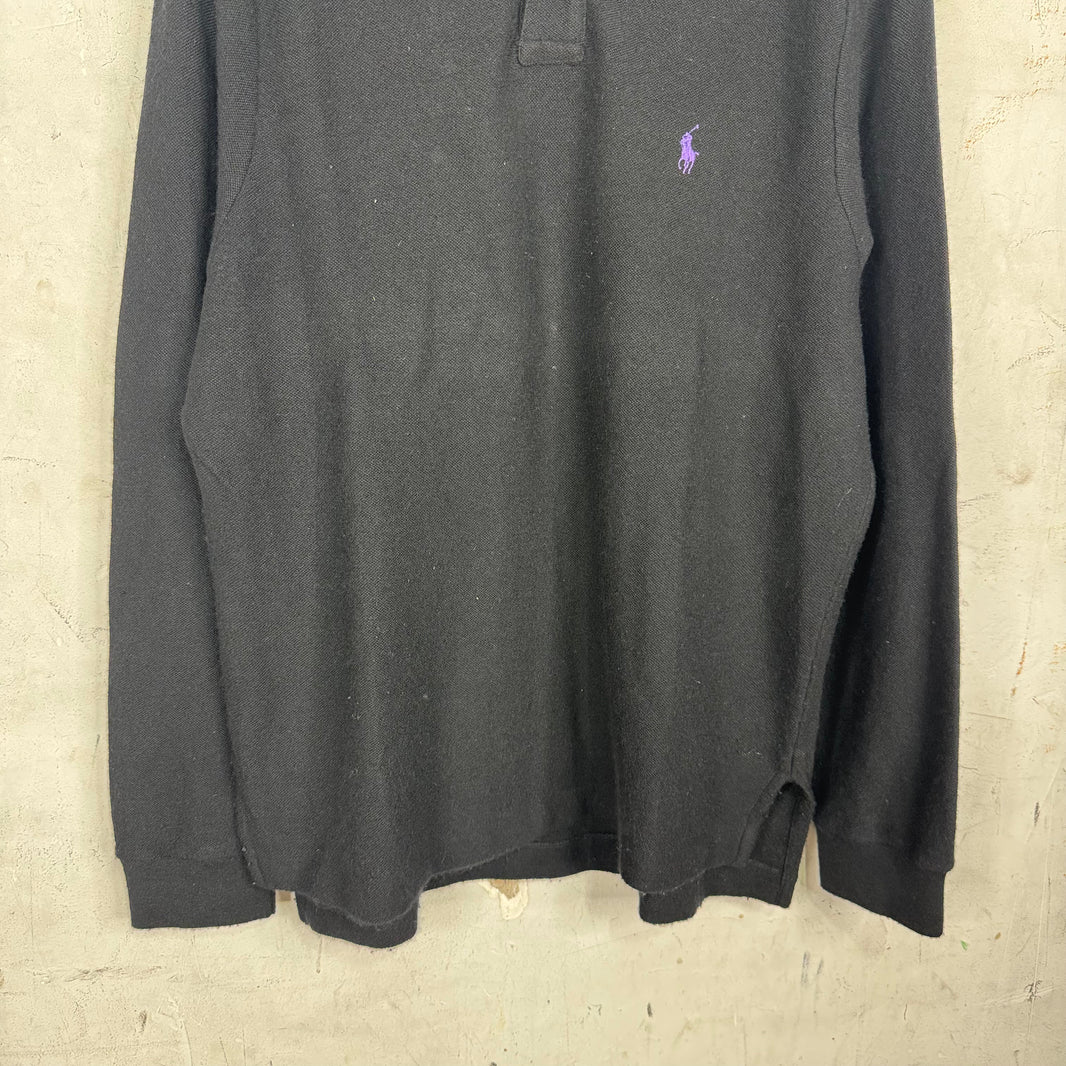 Polo Ralph Lauren Black/ Purple Cashmere Rugby
