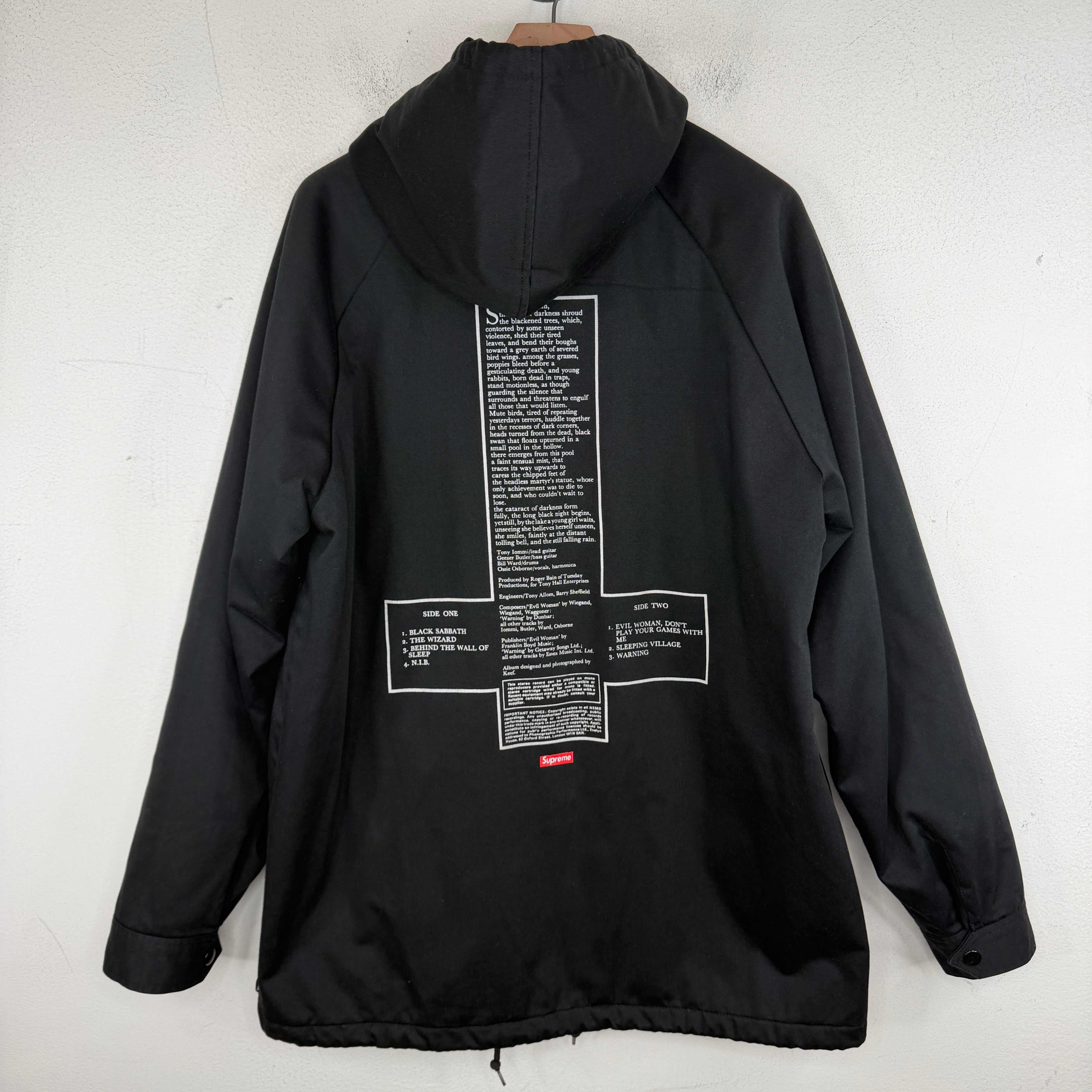 Supreme Black Sabbath Hooded Parka – www.Lukes.store