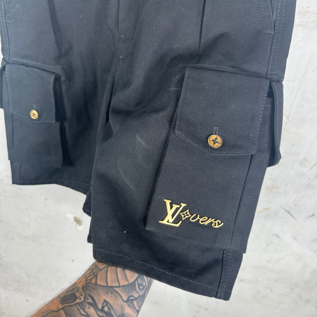 Louis Vuitton Lovers Heavy Canvas Cargo Shorts