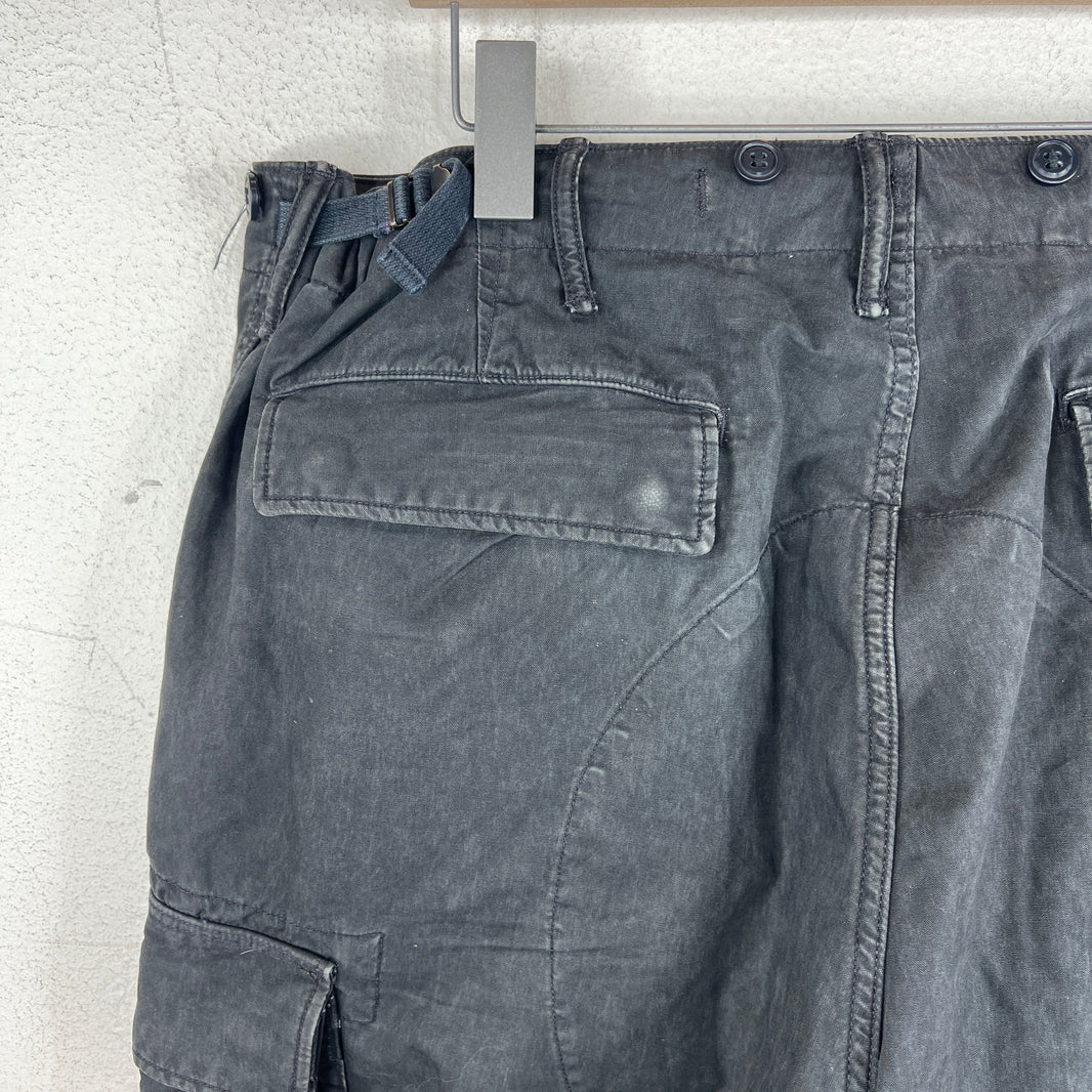 RRL Black Cargo Fatigue Pants