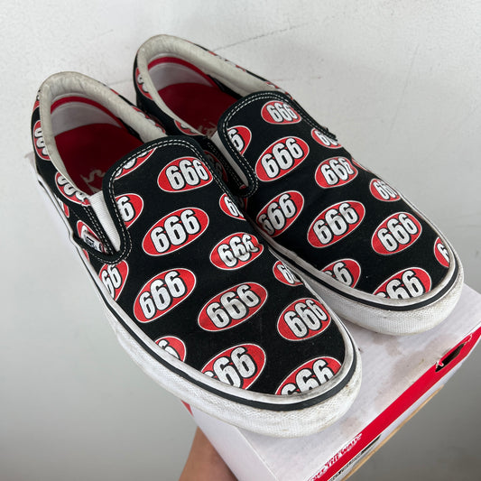 Supreme Vans Black 666 Slip On Sneakers