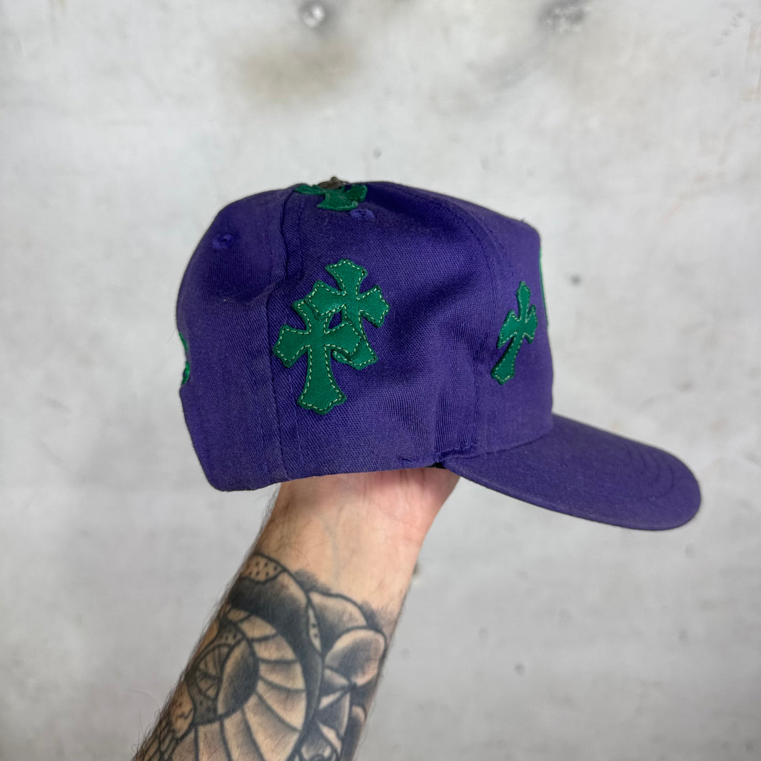 Chrome Hearts Purple CH Baseball Patch Hat