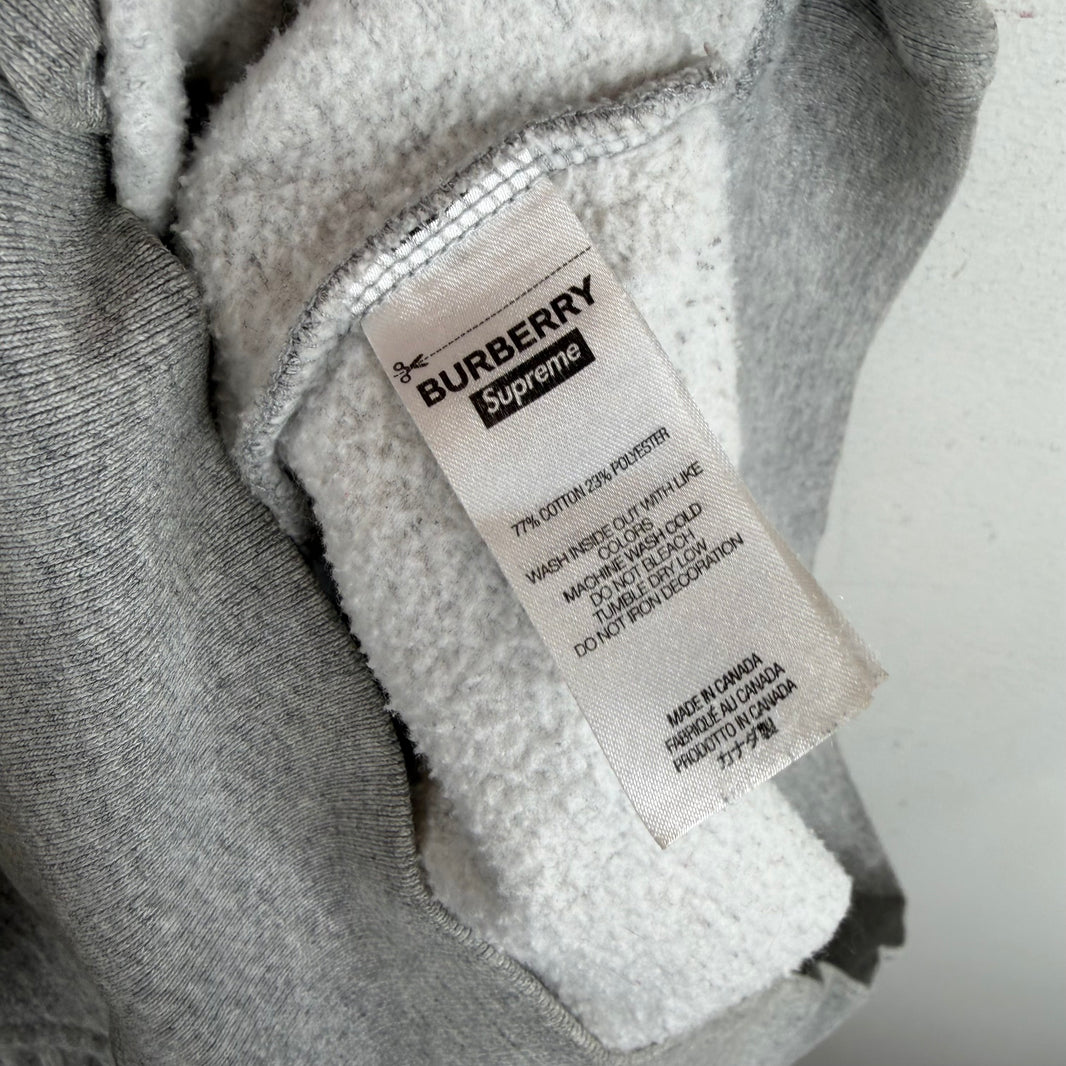 Supreme Burberry Box Logo Hoodie