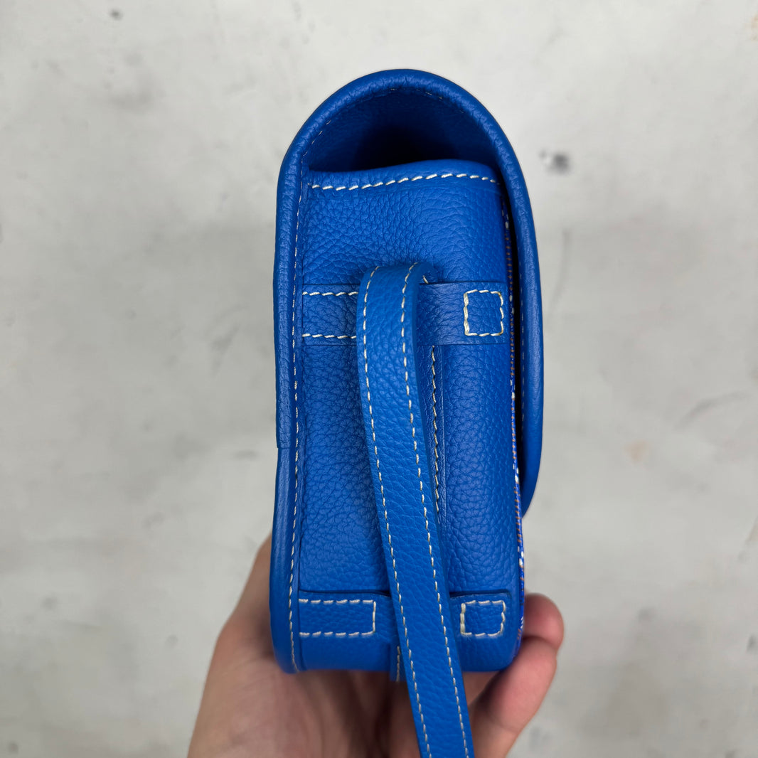 Goyard Blue Belvedere PM Messenger Bag