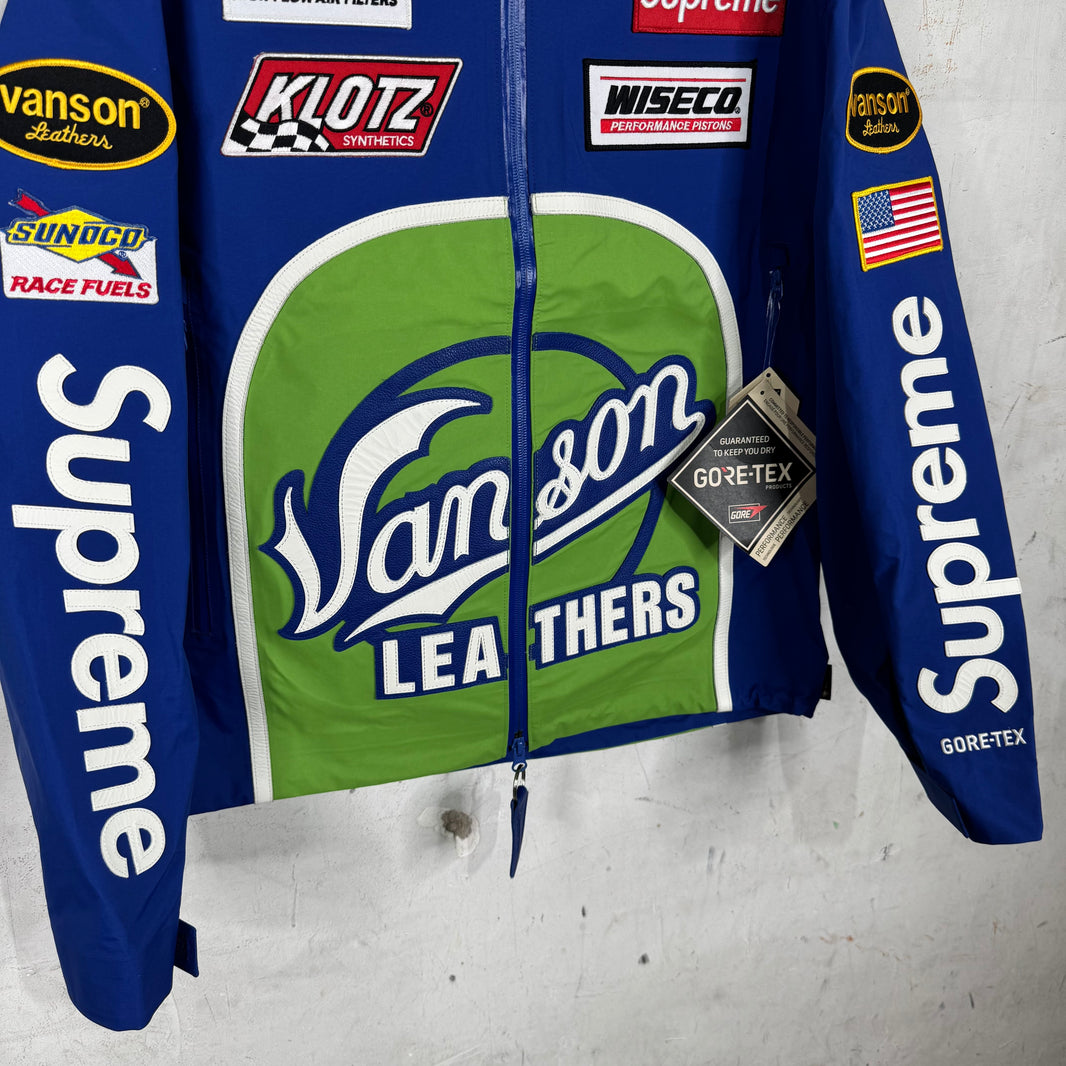 Supreme x Vanson Blue/White/Green Rain Jacket