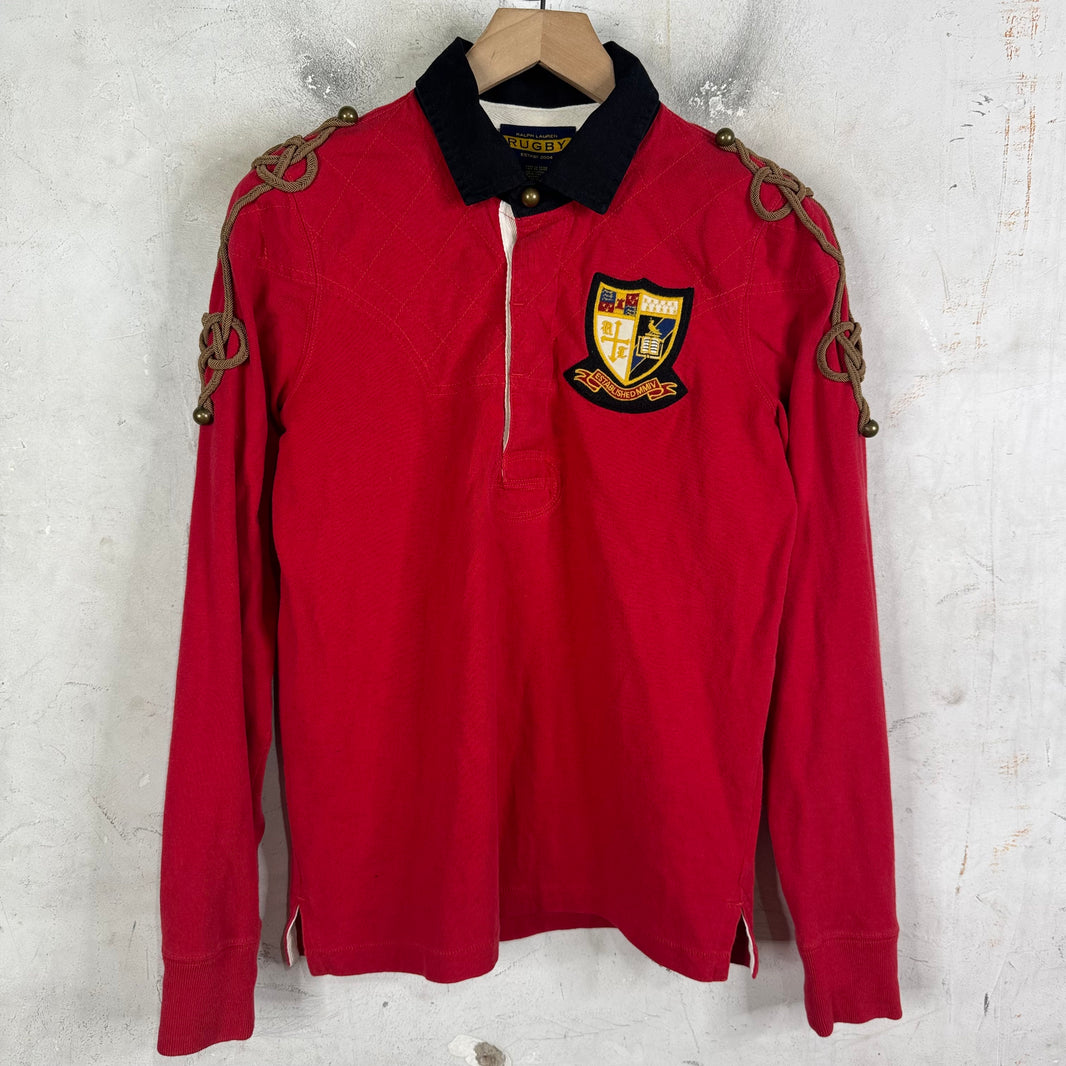 Ralph Lauren Rugby Laced Shoulder Patch L/S Polo