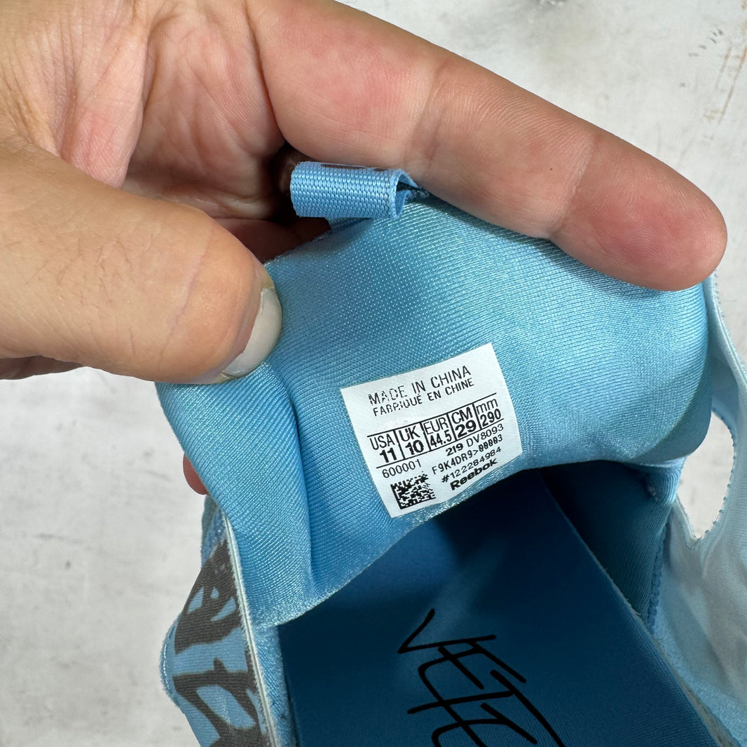 Vetements x Reebok Blue Grafitti Pumps