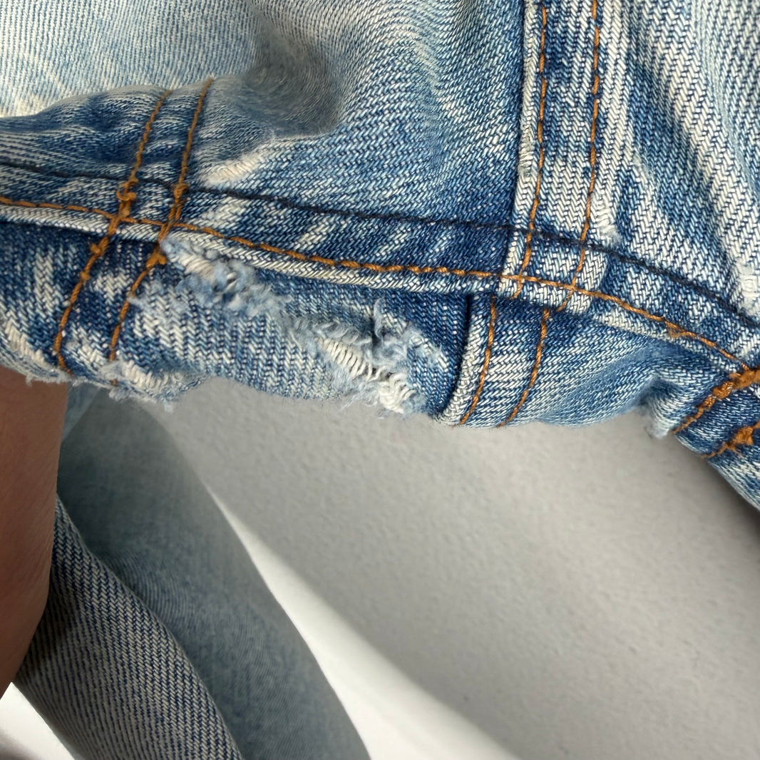 Balenciaga 3 Way Convertible Blue Denim Jeans