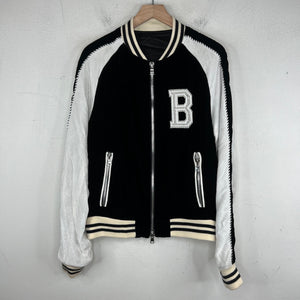 Balmain Crest Velour Teddy Jacket