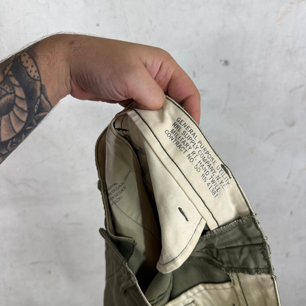 RRL Olive Fatigue Chinos