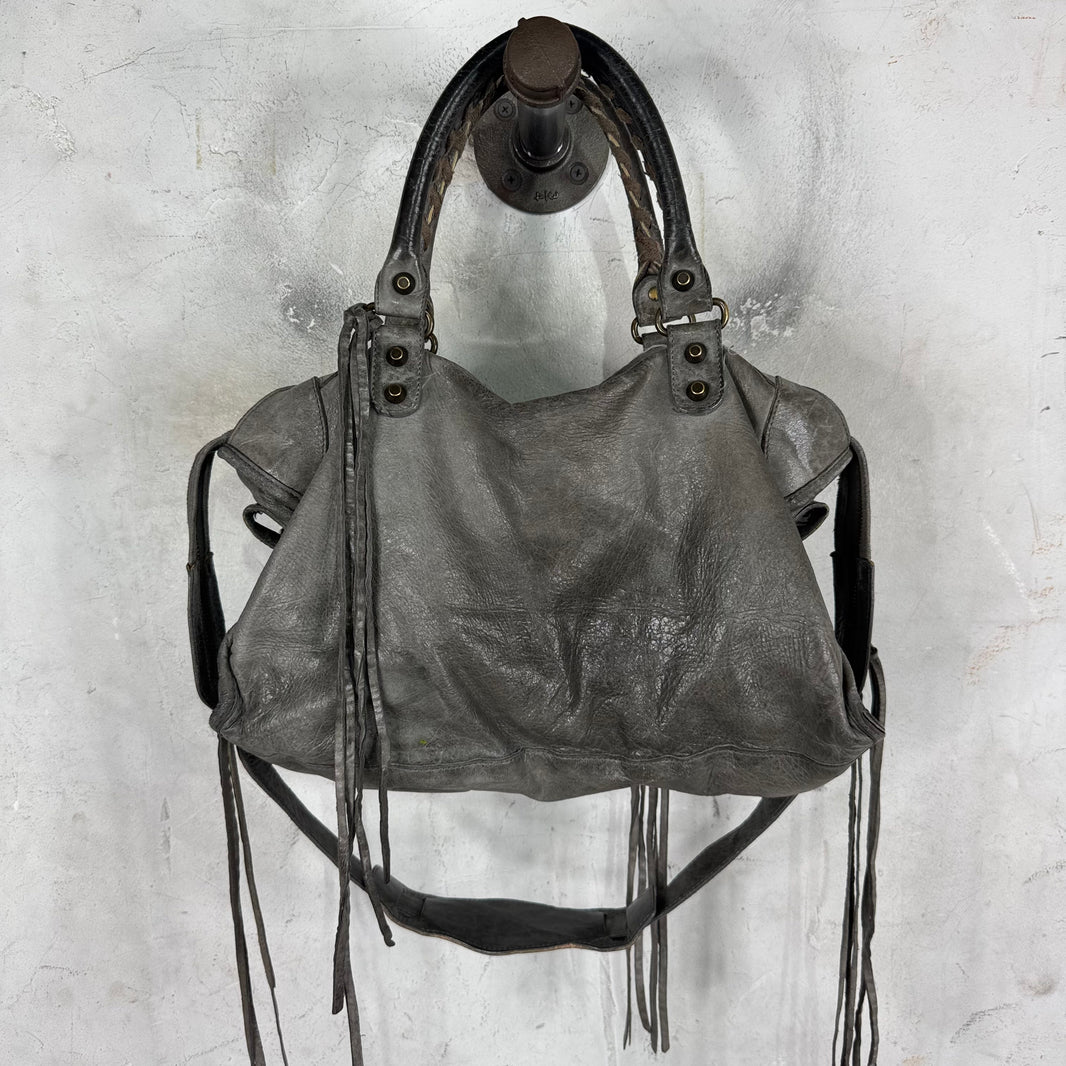 Balenciaga Grey City Bag
