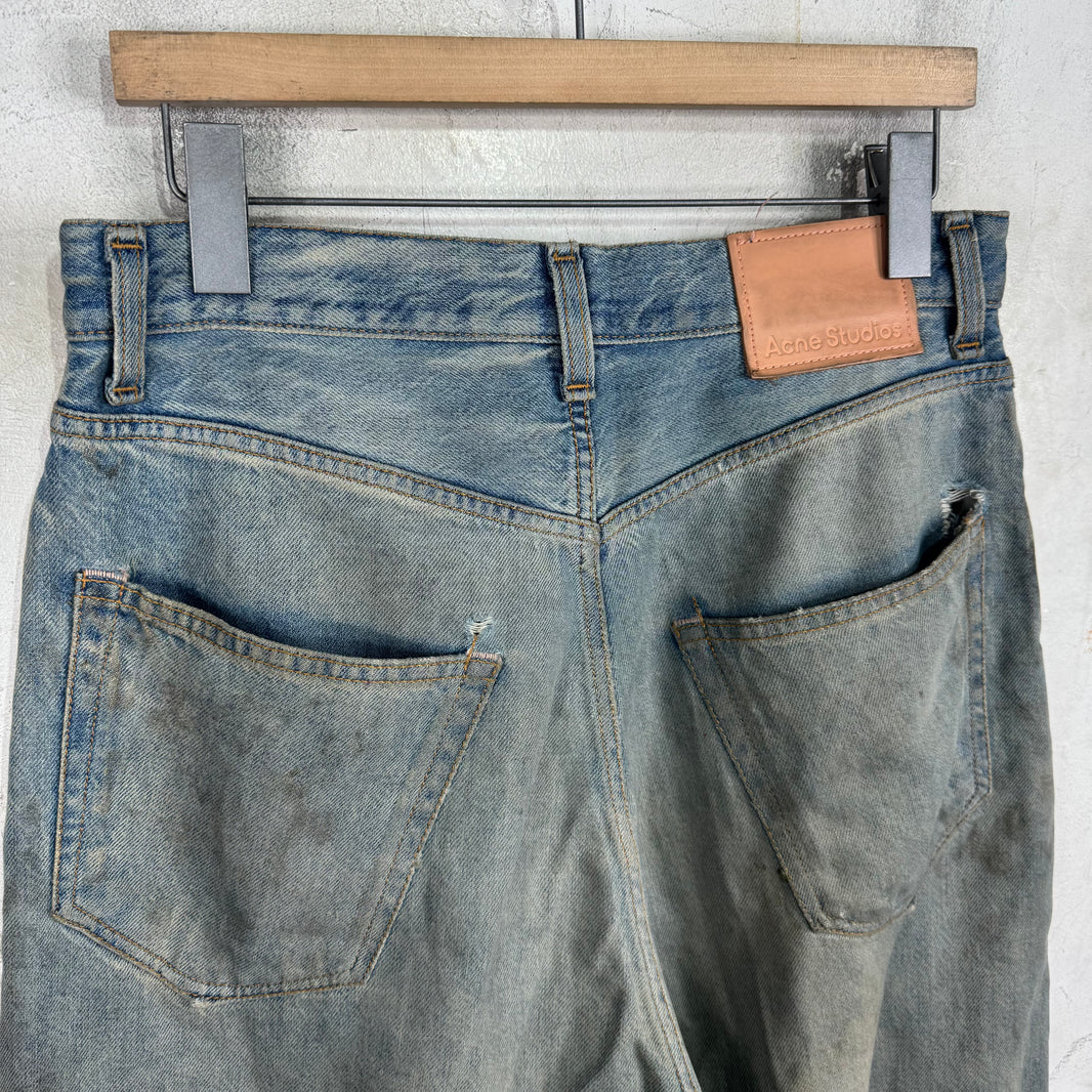 Acne Studios Penicillin Distressed Baggy Jeans