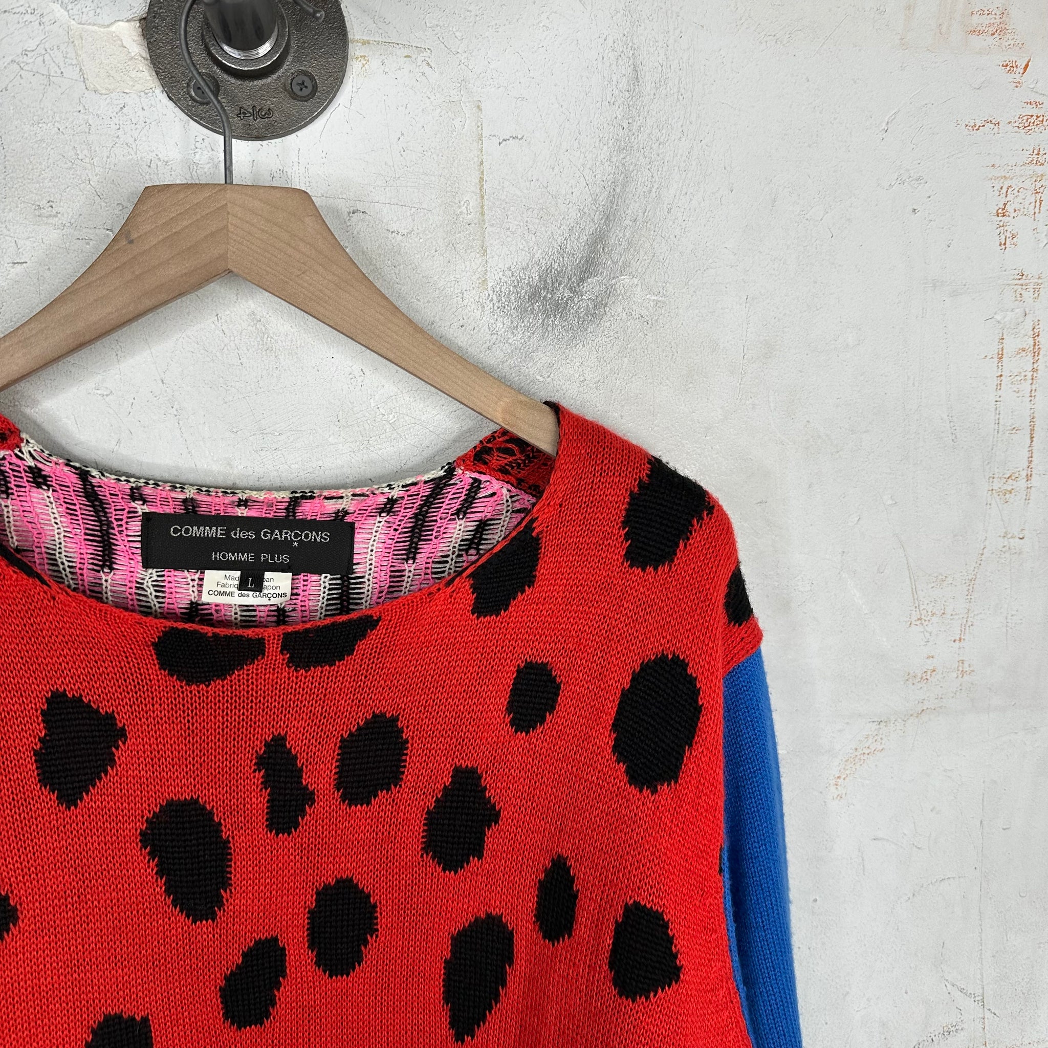 Comme Des Garçons Leopard Paneled Sweater – www.Lukes.store