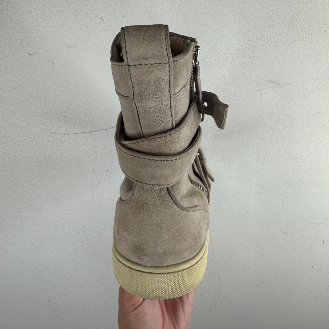 Christian Louboutin Beige Strap Hi Top Sneaker