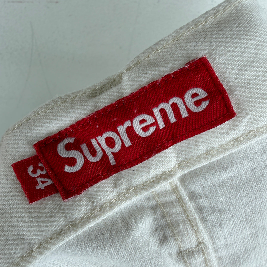 Supreme White Selvedge Jeans