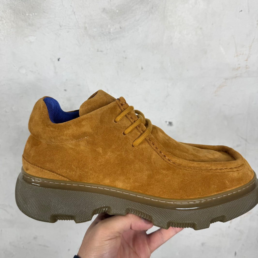 Burberry Chunky Suede Derby Shoes