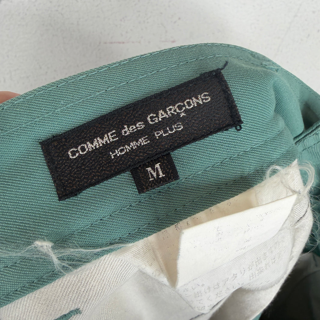 CDG Teal Button Waist Pants