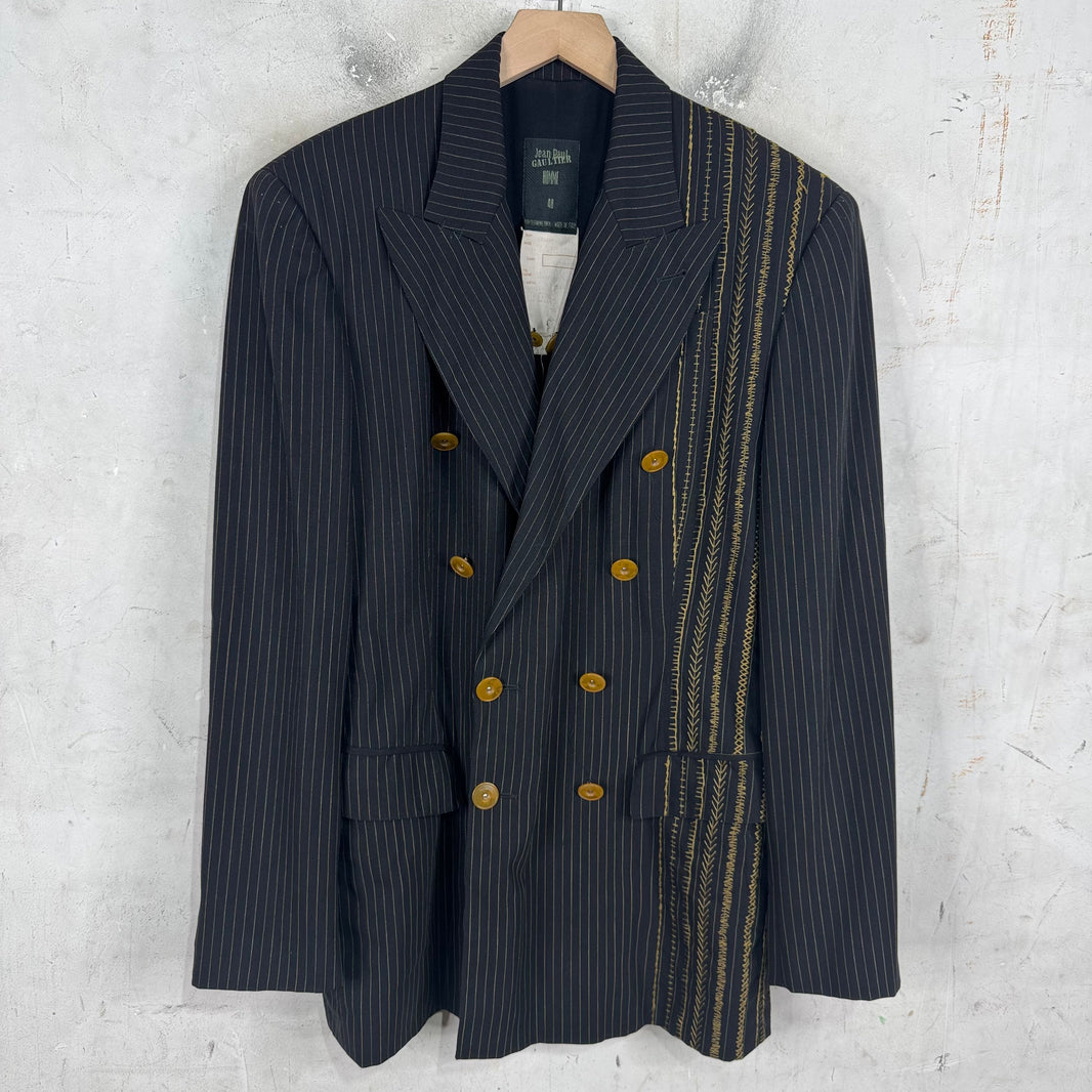 Jean Paul Gaultier Homme Pinstriped Blazer