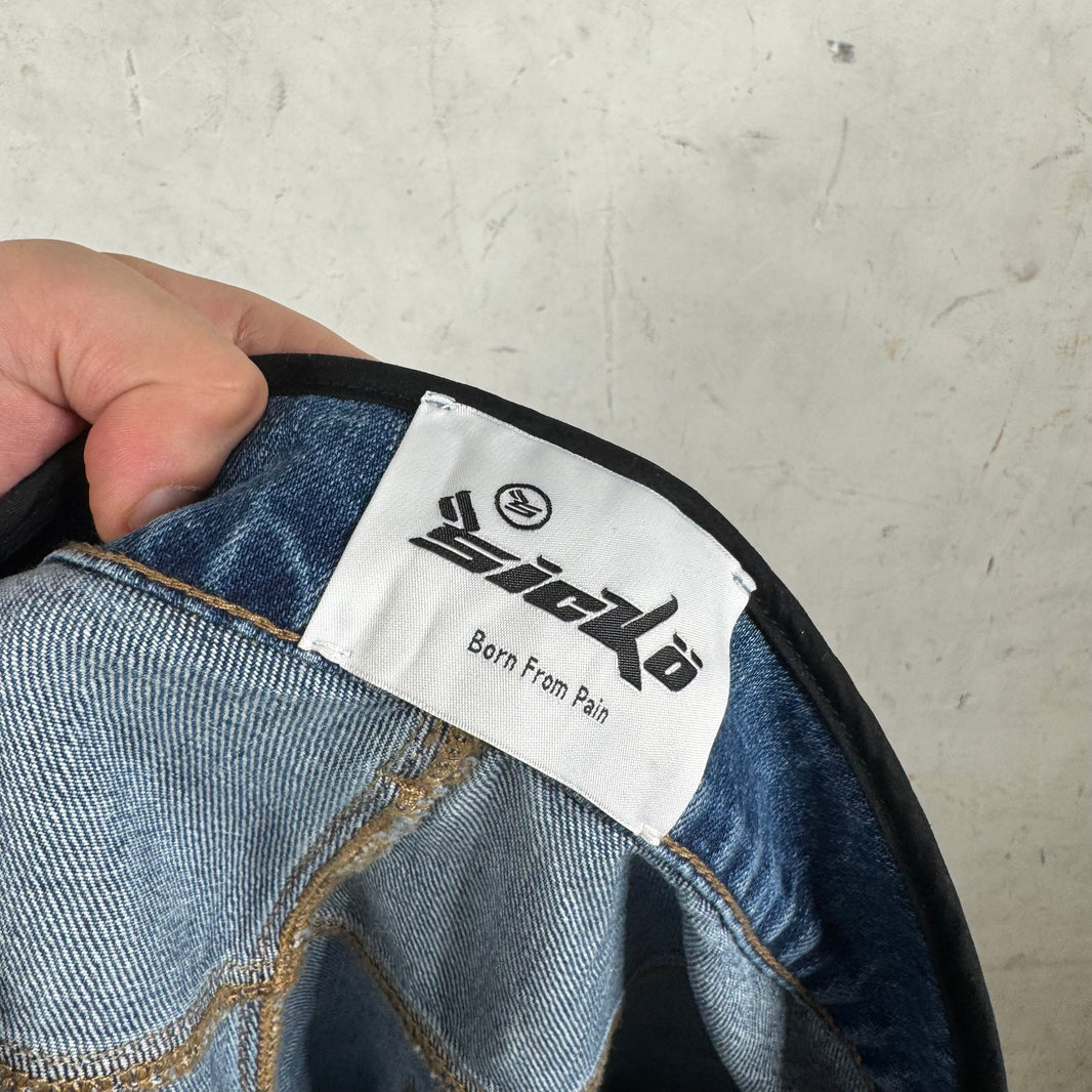 Sicko Baby Medium Wash Jorts