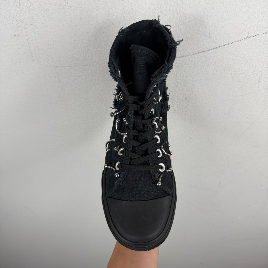 Balenciaga Pierced Paris High Top Sneakers