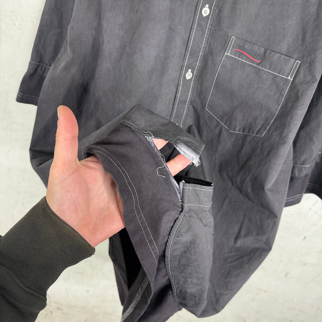Balenciaga Campaign Layered Buttoned Shirt