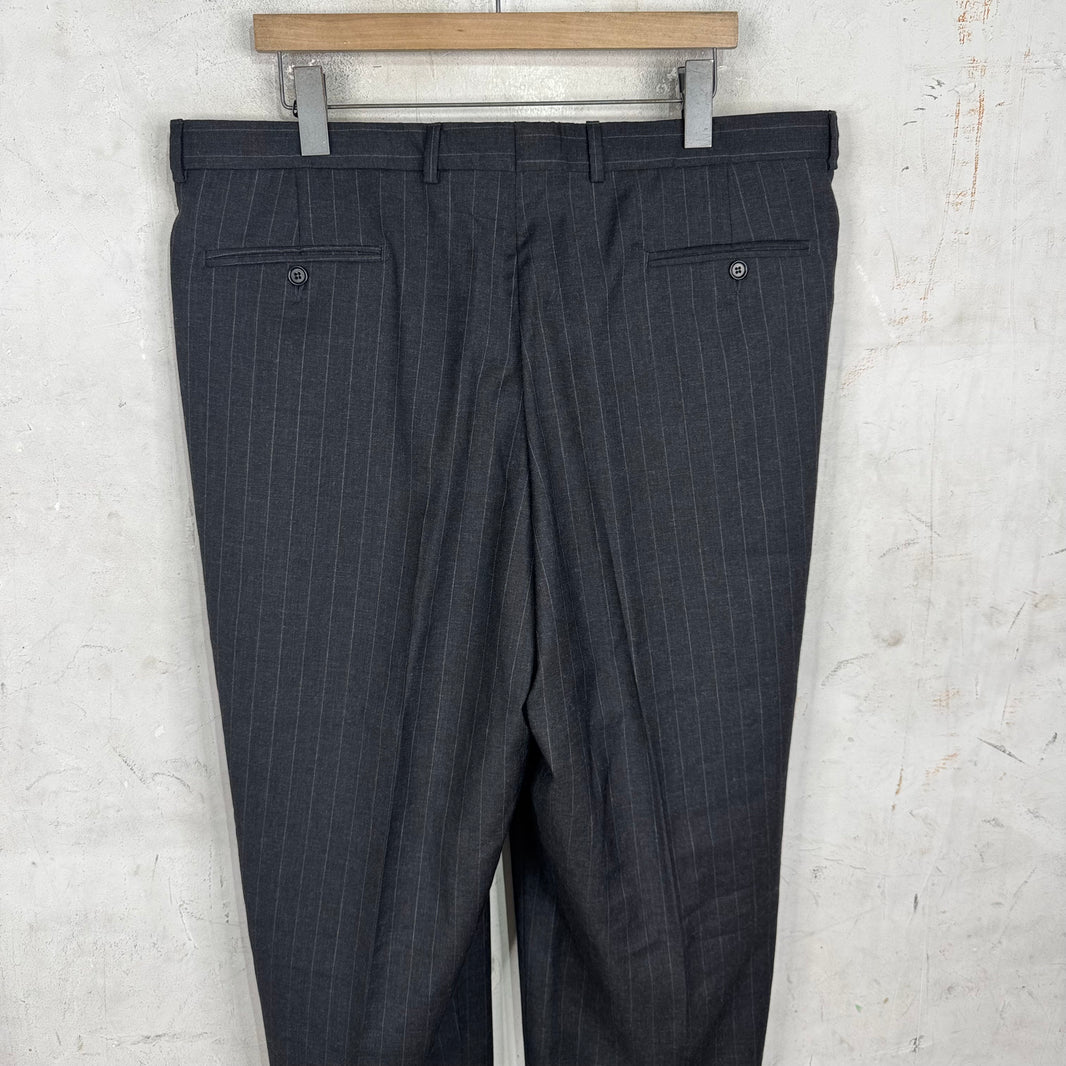 Valentino Grey Pinstripe Suit Set